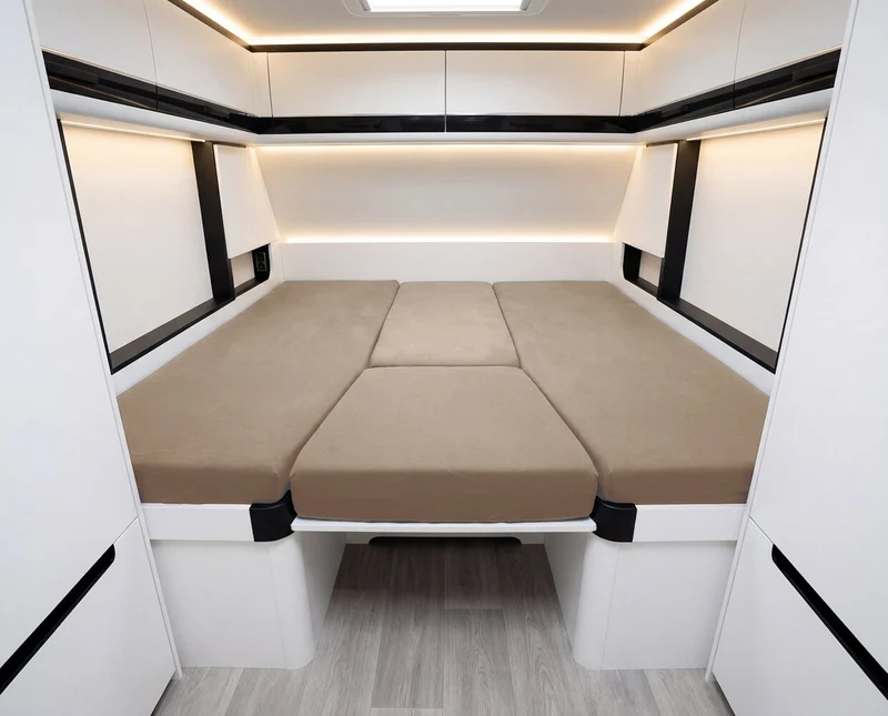 4-teiliges Spannbettlaken Set Wohnmobil und Wohnwagen