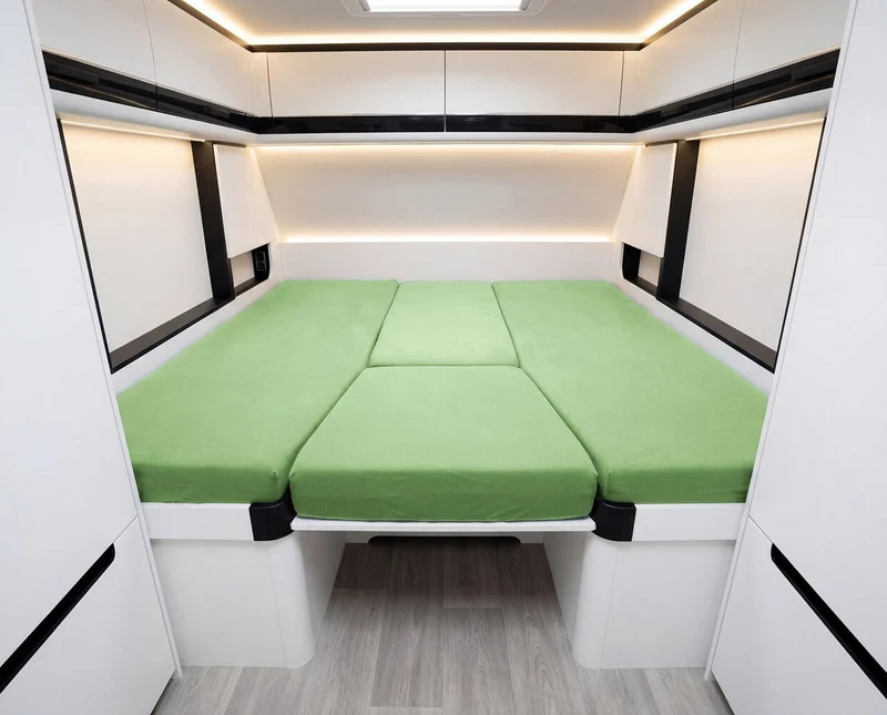 4-teiliges Spannbettlaken Set Wohnmobil und Wohnwagen