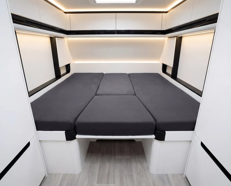 4-teiliges Spannbettlaken Set Wohnmobil und Wohnwagen