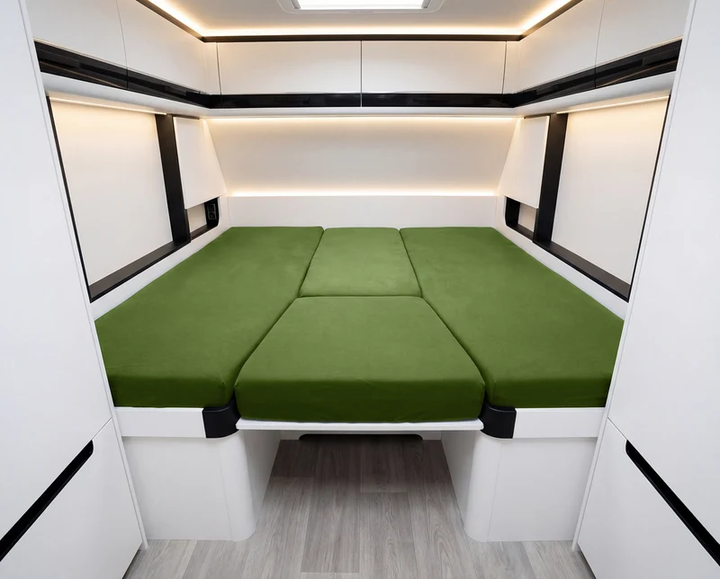 4-teiliges Spannbettlaken Set Wohnmobil und Wohnwagen