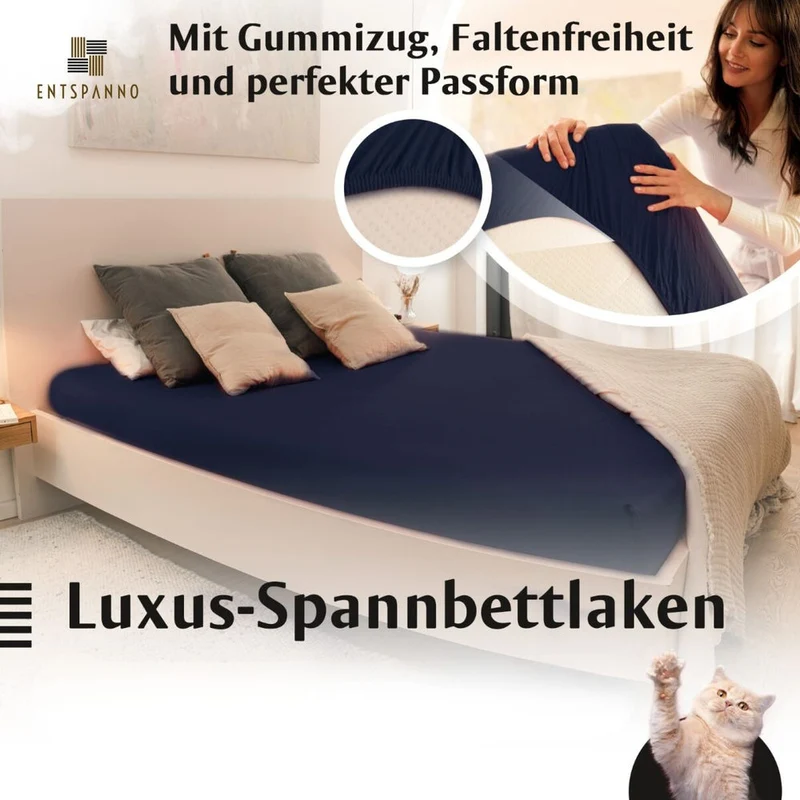 Boxspringbett Topper Luxus-Spannbettlaken