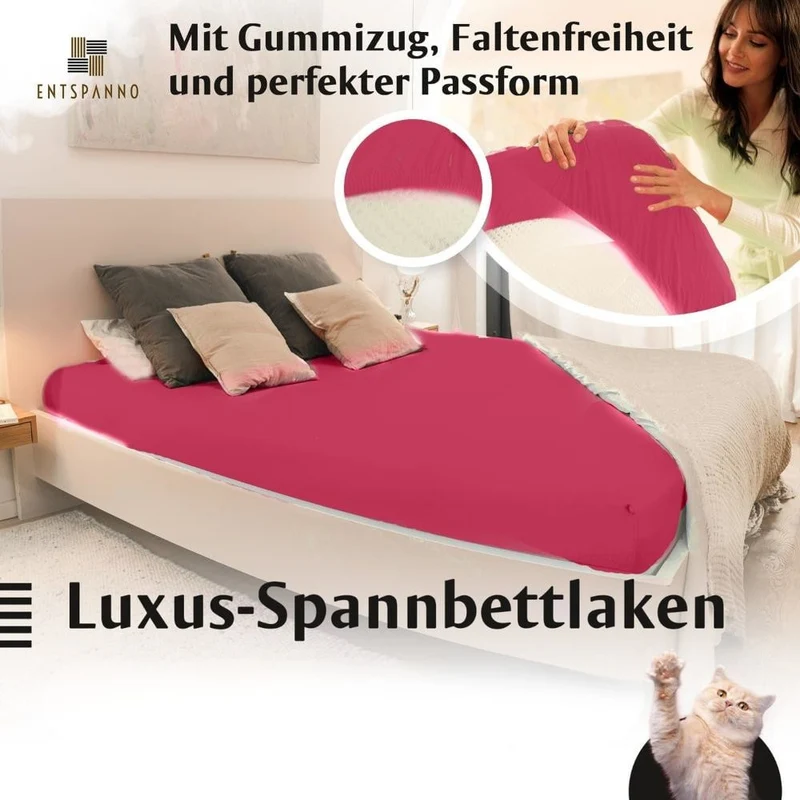 Luxus-Spannbettlaken 140-160 x 200-220 cm