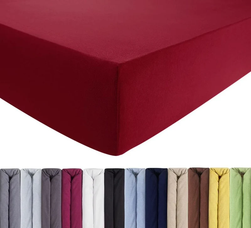 Luxus Spannbettlaken 90-100 x 200-220 cm