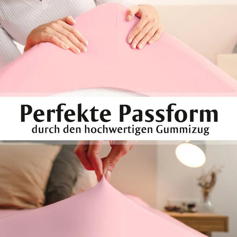 Luxus Spannbettlaken 90-100 x 200-220 cm