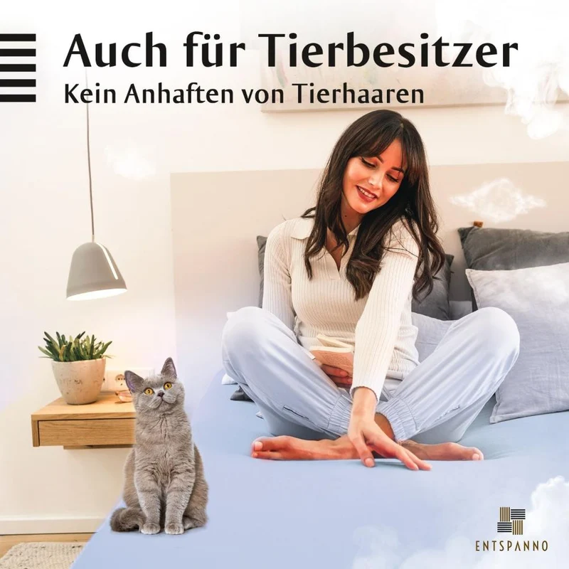 Luxus Spannbettlaken 90-100 x 200-220 cm