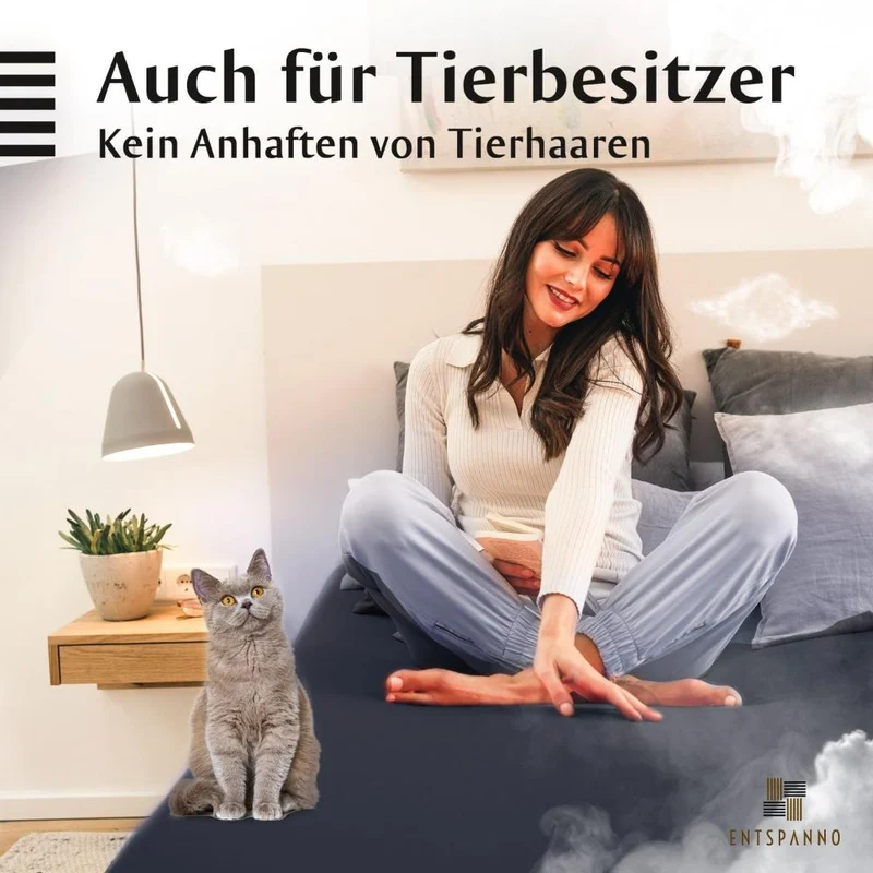 Luxus Spannbettlaken 90-100 x 200-220 cm