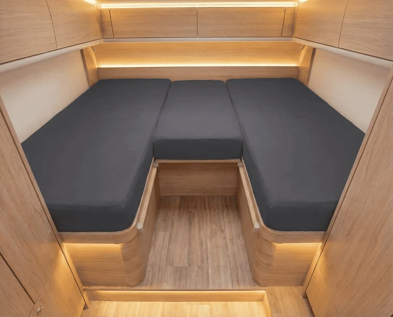 Luxus Spannbettlaken für Wohnmobil & Wohnwagen 3-teilig