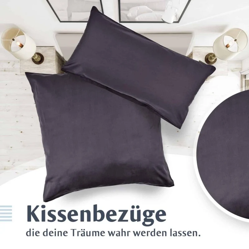 Luxus Baumwolle-Satin Bettwäsche Kissenbezug