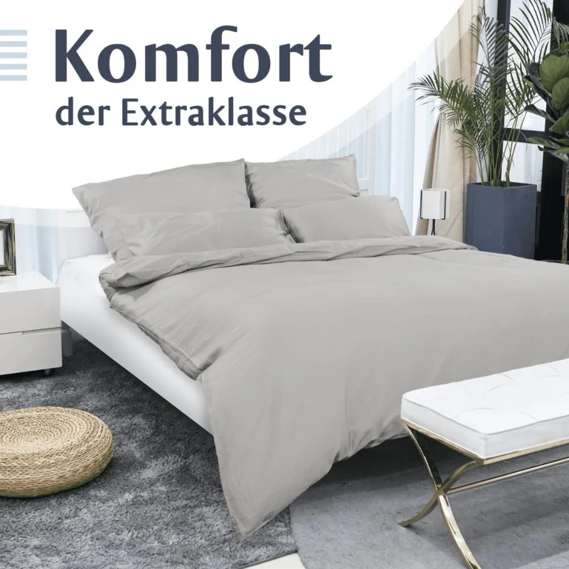 Luxus Baumwolle Satin Bettwäsche Deckenbezug