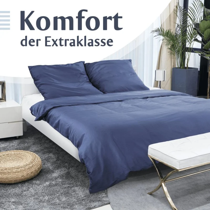Luxus Baumwolle Satin Bettwäsche Deckenbezug