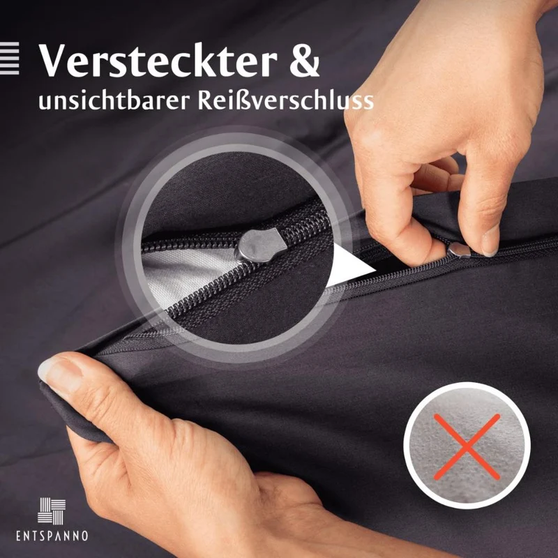 Luxus Baumwolle-Satin Bettwäsche Set