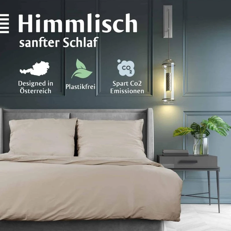 Luxus Baumwolle-Satin Bettwäsche Set