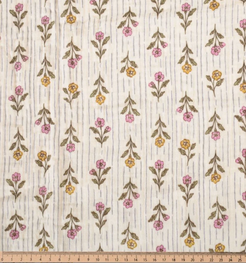Musselin Blumen Landhaus *Ab 50 cm