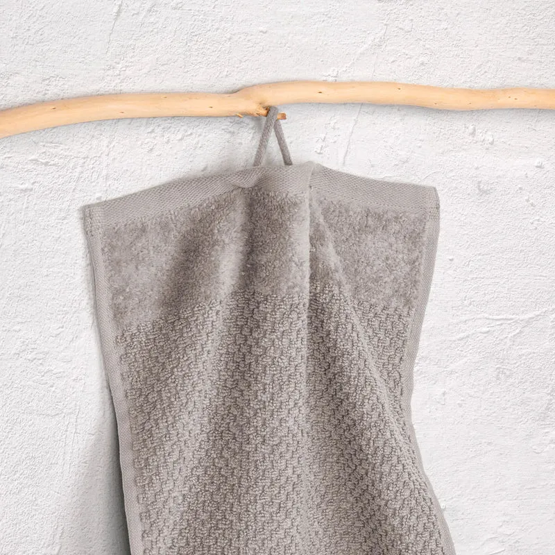 Handtücher "Popcorn" - Taupe - 6x 50x100cm