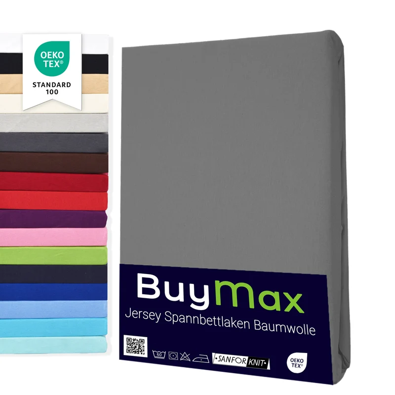 Jersey Spannbettlaken 90x200 cm