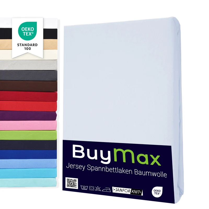 Jersey Spannbettlaken 80x200 cm