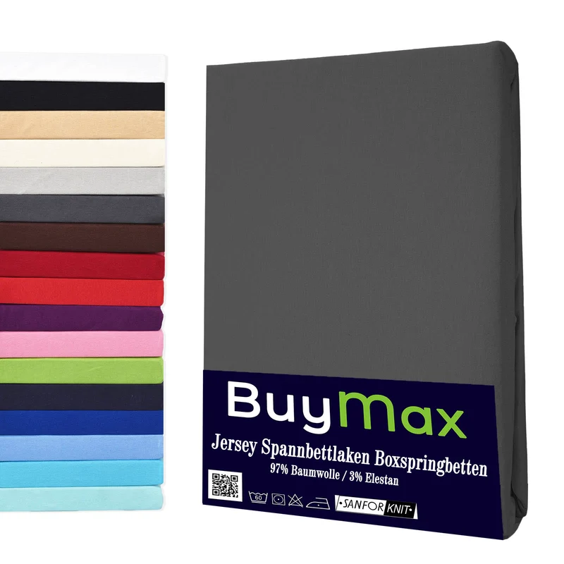 Jersey Wasserbett Spannbettlaken, 180x200 - 200x220 cm
