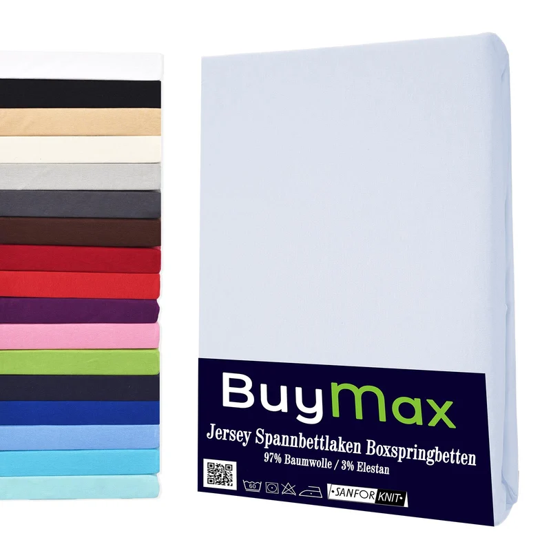 Jersey Wasserbett Spannbettlaken, 180x200 - 200x220 cm