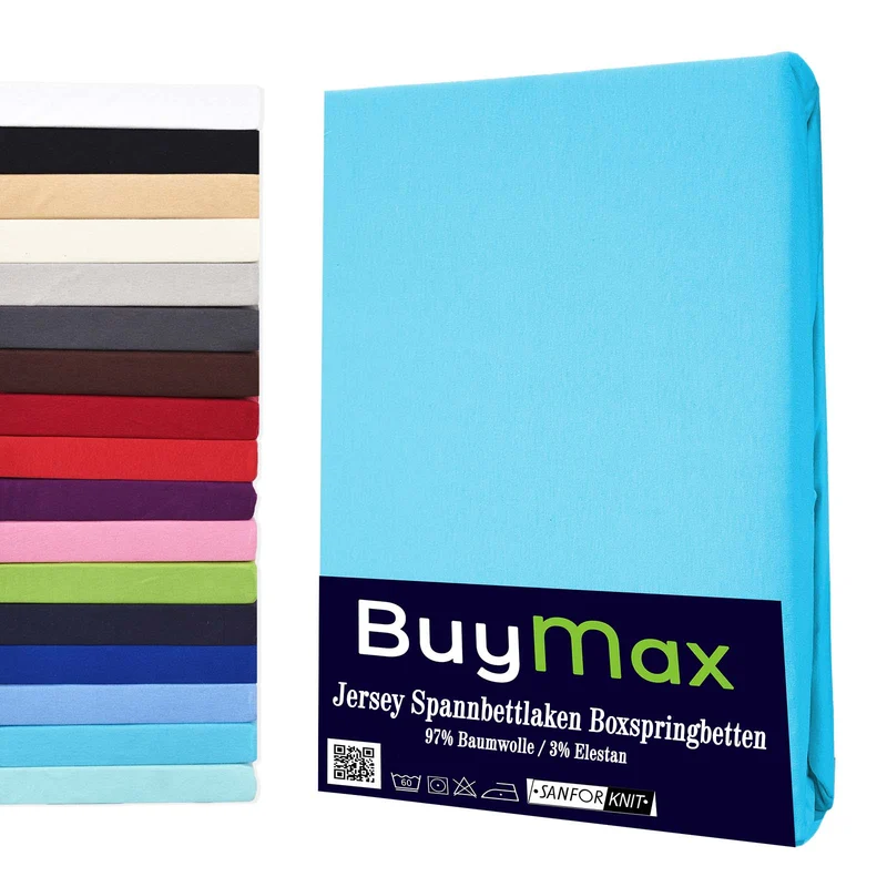 Jersey Wasserbett Spannbettlaken, 180x200 - 200x220 cm