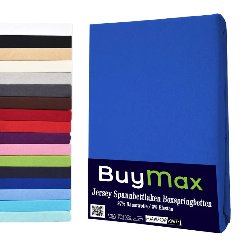 Jersey Wasserbett Spannbettlaken, 180x200 - 200x220 cm