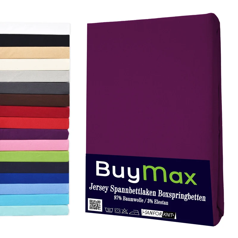 Jersey Wasserbett Spannbettlaken, 180x200 - 200x220 cm