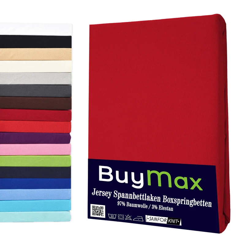 Jersey Wasserbett Spannbettlaken, 180x200 - 200x220 cm