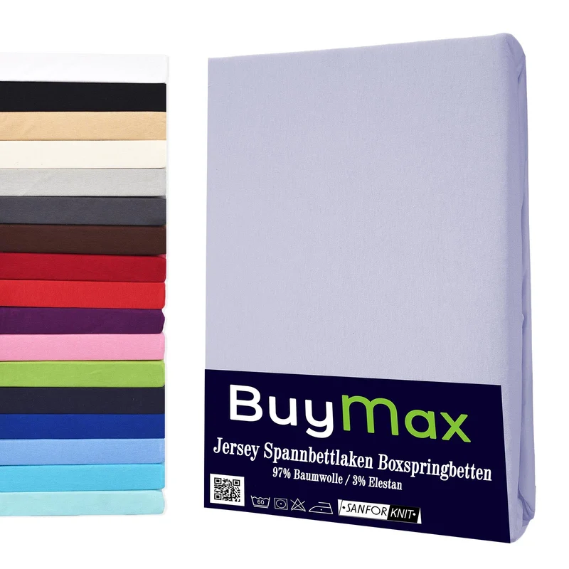 Jersey Wasserbett Spannbettlaken, 180x200 - 200x220 cm