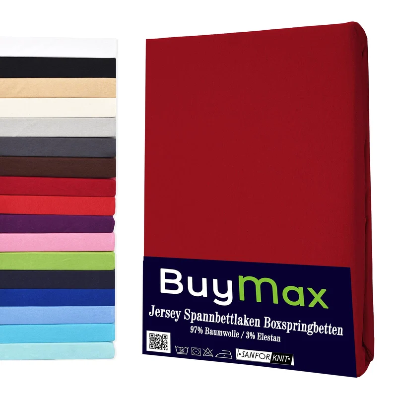 Jersey Wasserbett Spannbettlaken 140x200 - 160x220 cm