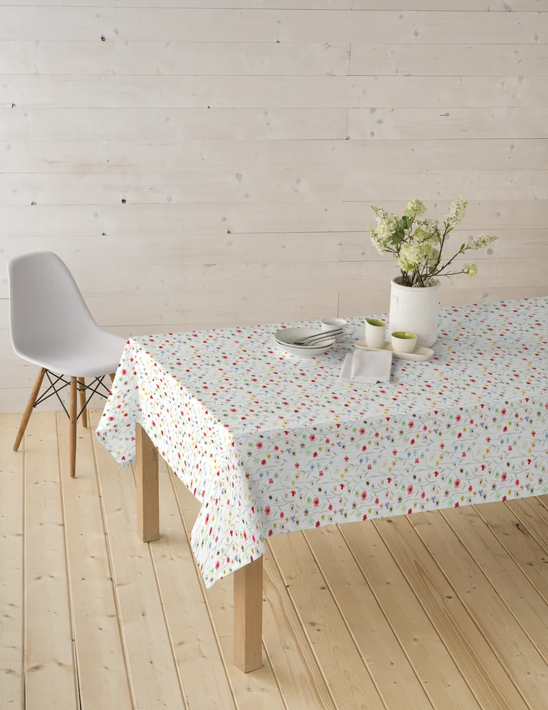 Tischdeckenstoff recycelt Blumenwiese *Ab 50cm