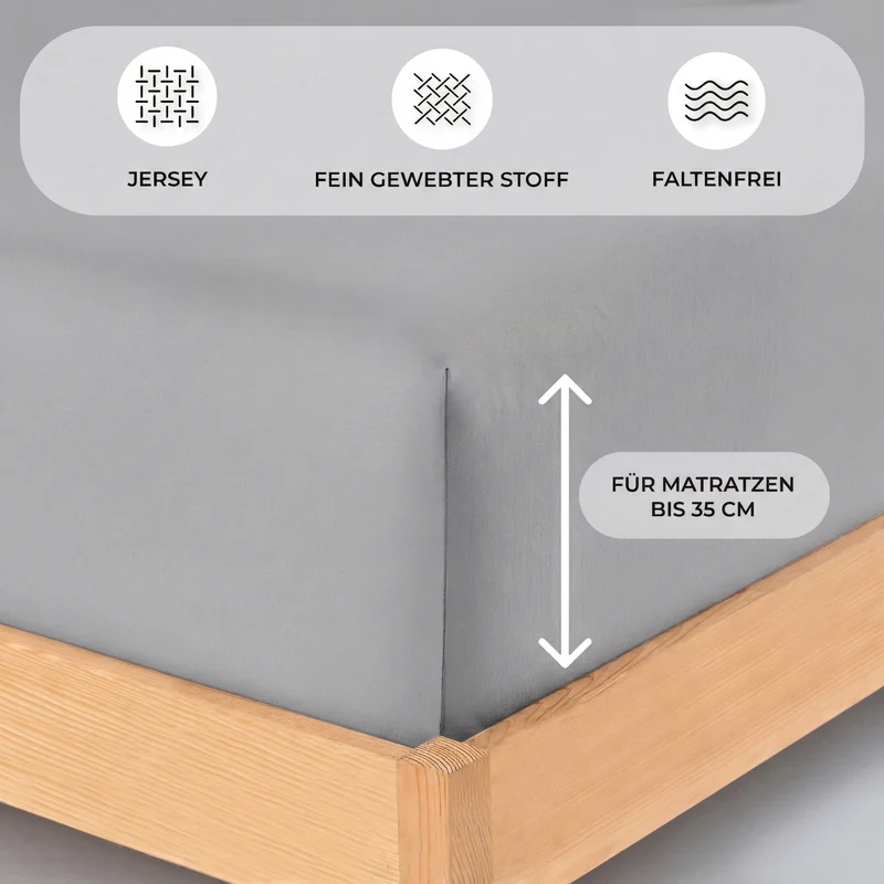 Premium Boxspringbett Spannbettlaken 180x200–200x220 cm