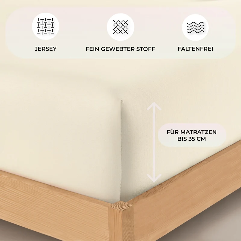 Premium Boxspringbett Spannbettlaken 180x200–200x220 cm