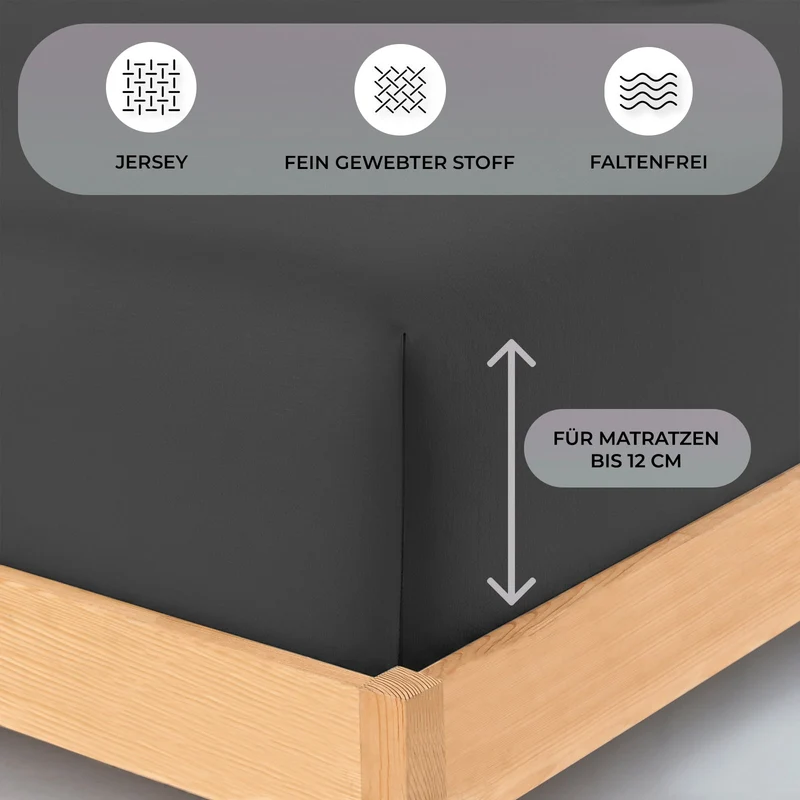 Topper Jersey Spannbettlaken 120x200 cm