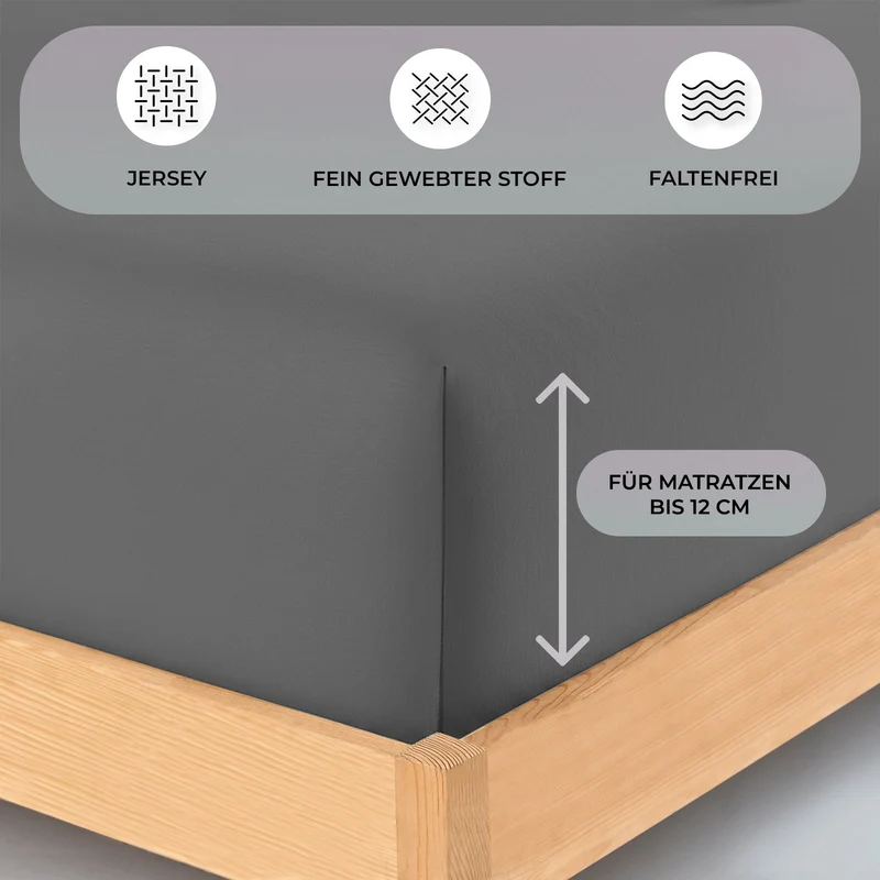 Topper Jersey Spannbettlaken 160x200 cm