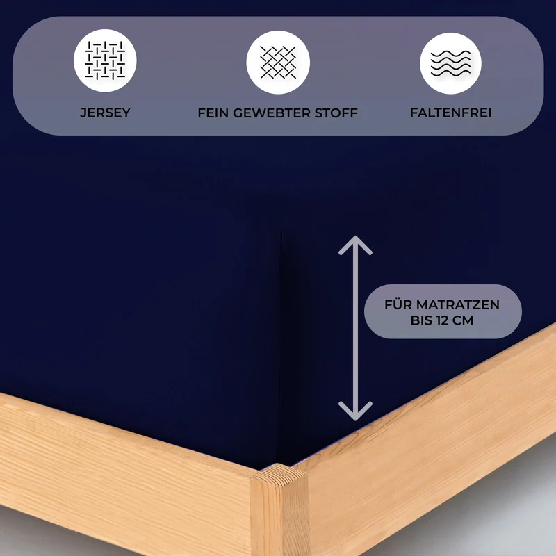 Topper Jersey Spannbettlaken 140x200 cm