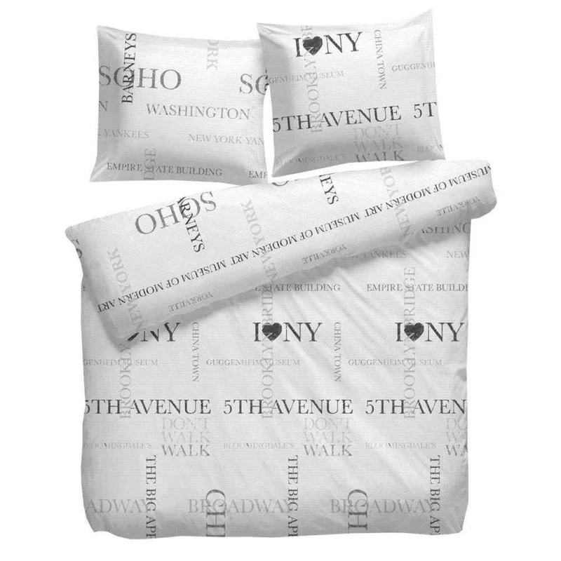 HnL Baumwolle Bettwäsche New York I love NY Lester