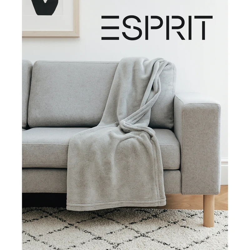 ESPRIT Fleecedecke - leicht & flauschig -Wendedecke - 150x200cm