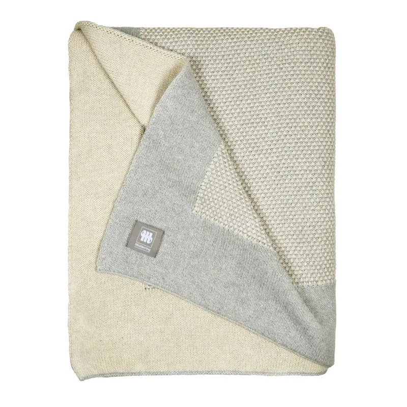 MUSTERRING Kuscheldecke - gemütliche Strickdecke 130x170cm