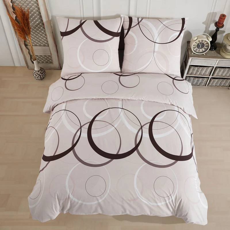 Renforcé Bettwäsche "Wave", Beige, 100% Baumwolle, Reißverschluss, 80x80 cm Kissenbezug
