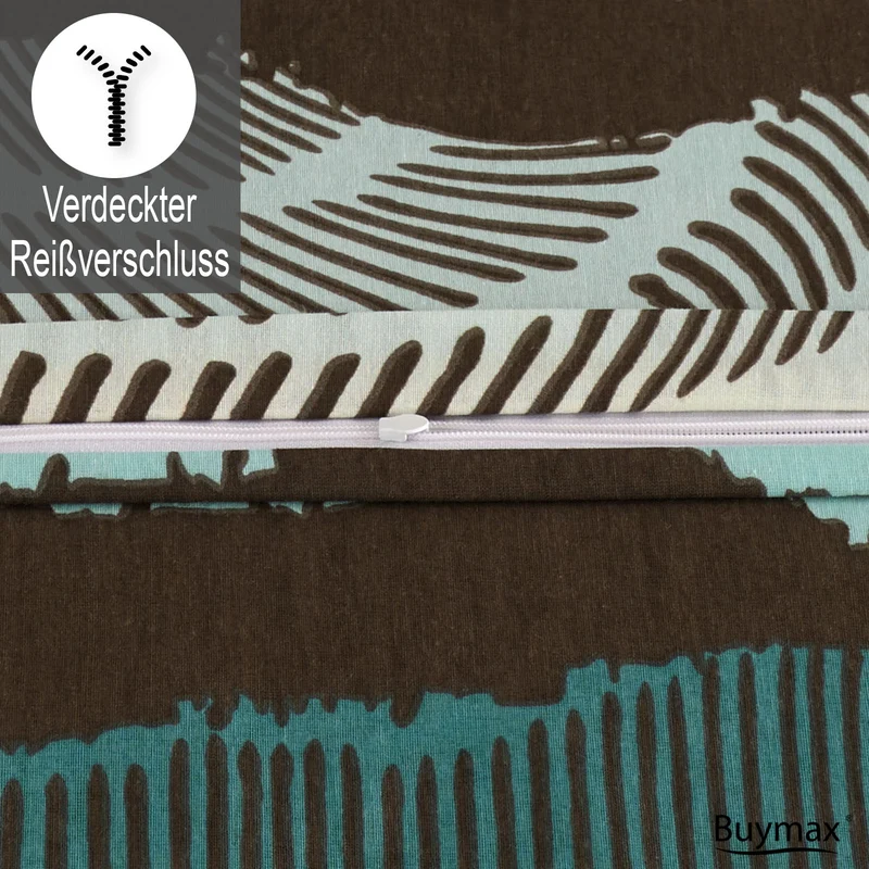 Bettwäsche "Center", Reißverschluss, 80x80 cm Kissenbezug , Baumwollmischung