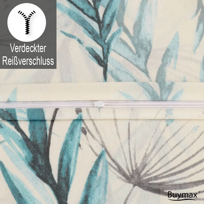Bettwäsche "Ceila", Reißverschluss, 80x80 cm Kissenbezug, Baumwollmischung