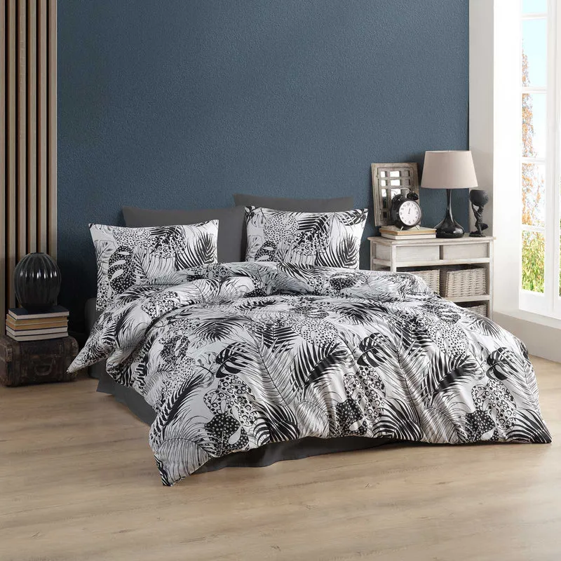 Renforcé Bettwäsche Set "Exotic", 100% Baumwolle, Reißverschluss, 80x80 cm Kissenbezug
