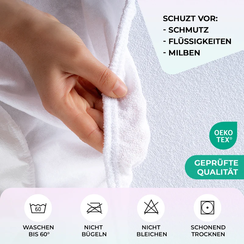 Matratzenschoner Rundumgummi, Wasserdicht