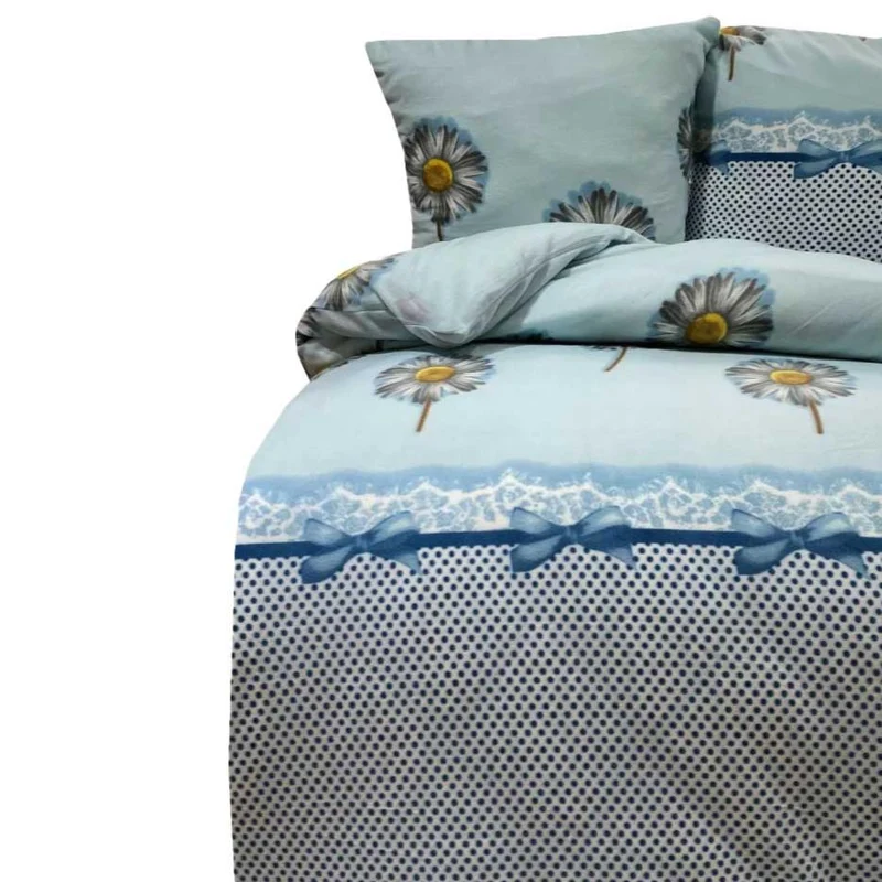 Thermo Fleece Bettwäsche "Gänseblümchen", Winterbettwäsche, Reißverschluss
