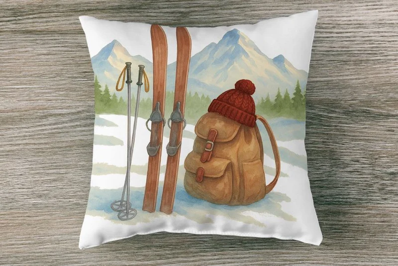 Samt Panele bedruckt für Kissen 45 x 45 cm