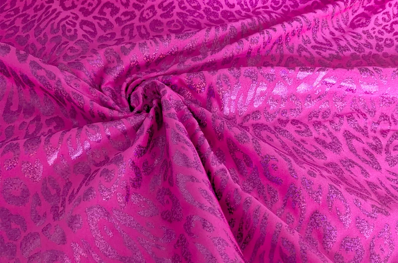 Jersey Stretch Glitzer-Leo *Ab 50cm