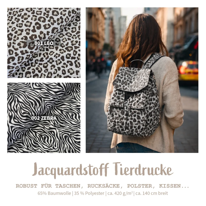 Jacquard Tiermuster *Ab 50 cm