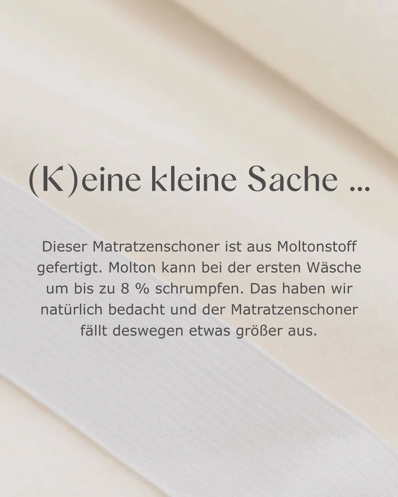 Molton-Matratzenschoner Mirina [Natur]