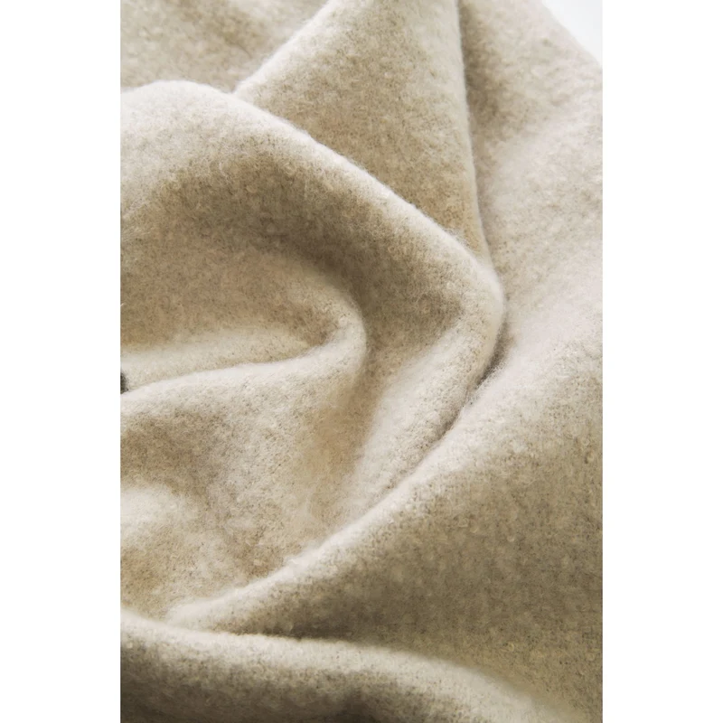 SCHÖNER WOHNEN Kuscheldecke - Wollstruktur 140x200cm