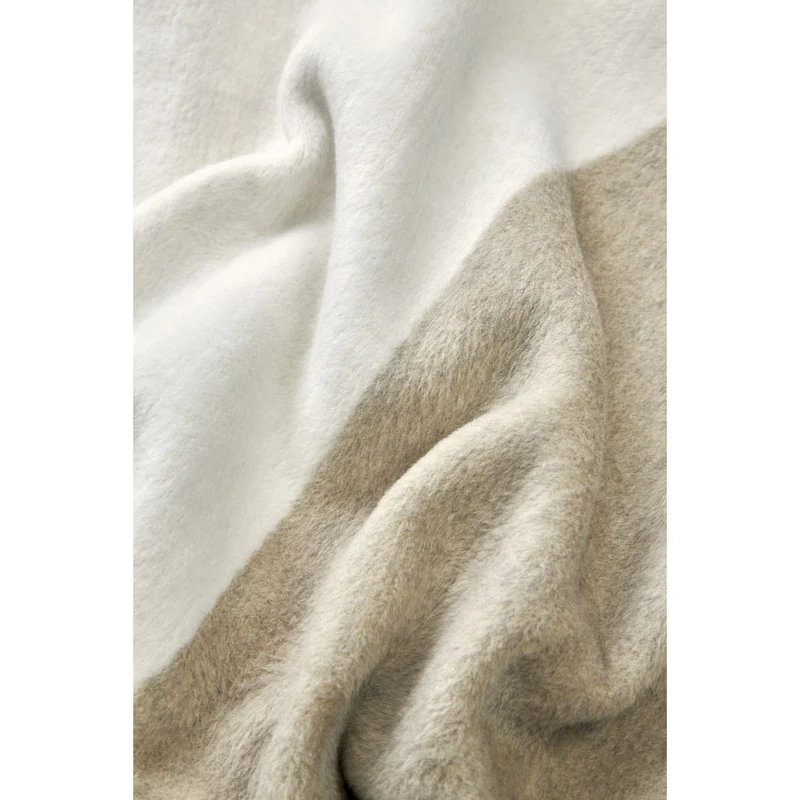 SCHÖNER WOHNEN Fleecedecke - Baumwoll-Mix 150x200cm