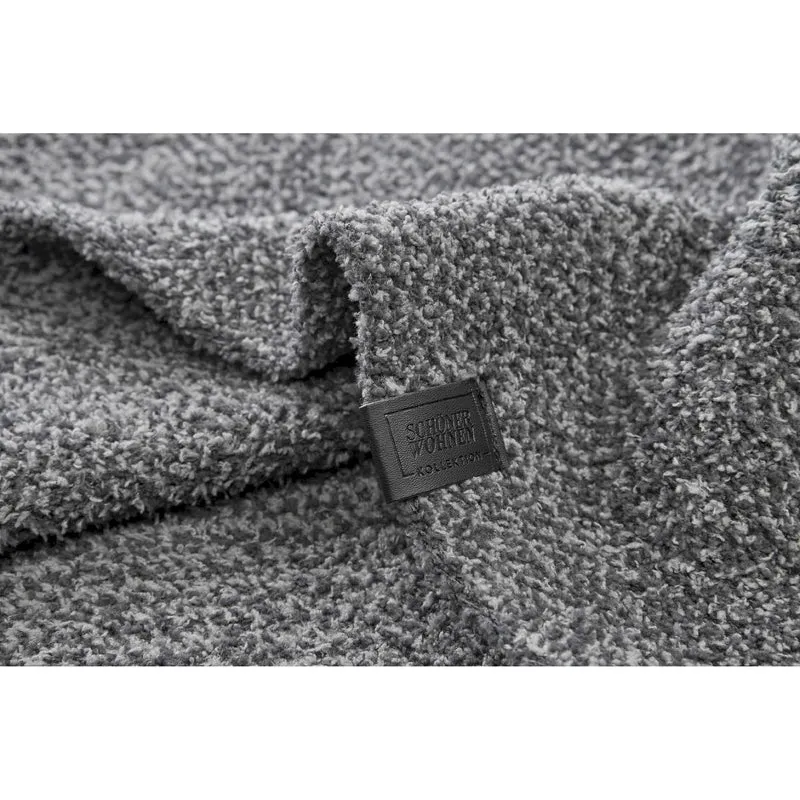 SCHÖNER WOHNEN Kuscheldecke - hochwertige Strickoptik - 130x170cm